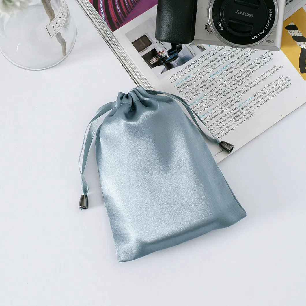 100% Mulberry Silk Gift Embroidery Silk Bag Gift Package Silk Drawstring Storage Bag