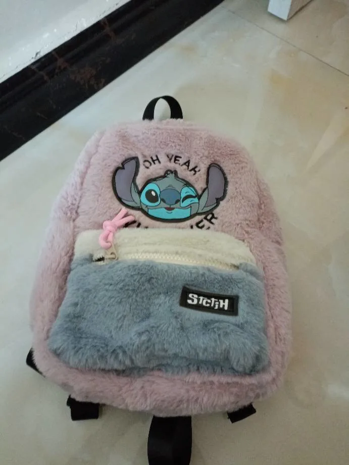 Backpack Kindergarten Schoolbag Children&prime;s Bag Joint Stitch Plush Mini Backpack