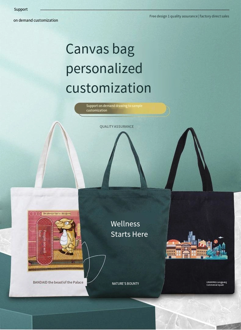 Blank Canvas Bag Custom Shoulder Shopping Bag