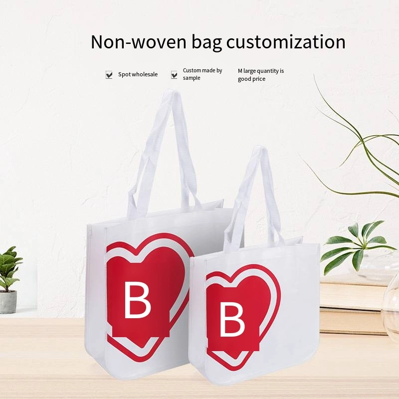 Blank Canvas Bag Customization Creative Folding Gift Shopping Canvas Bag Letter Pattern Advertising One Shoulder Cotton Bag