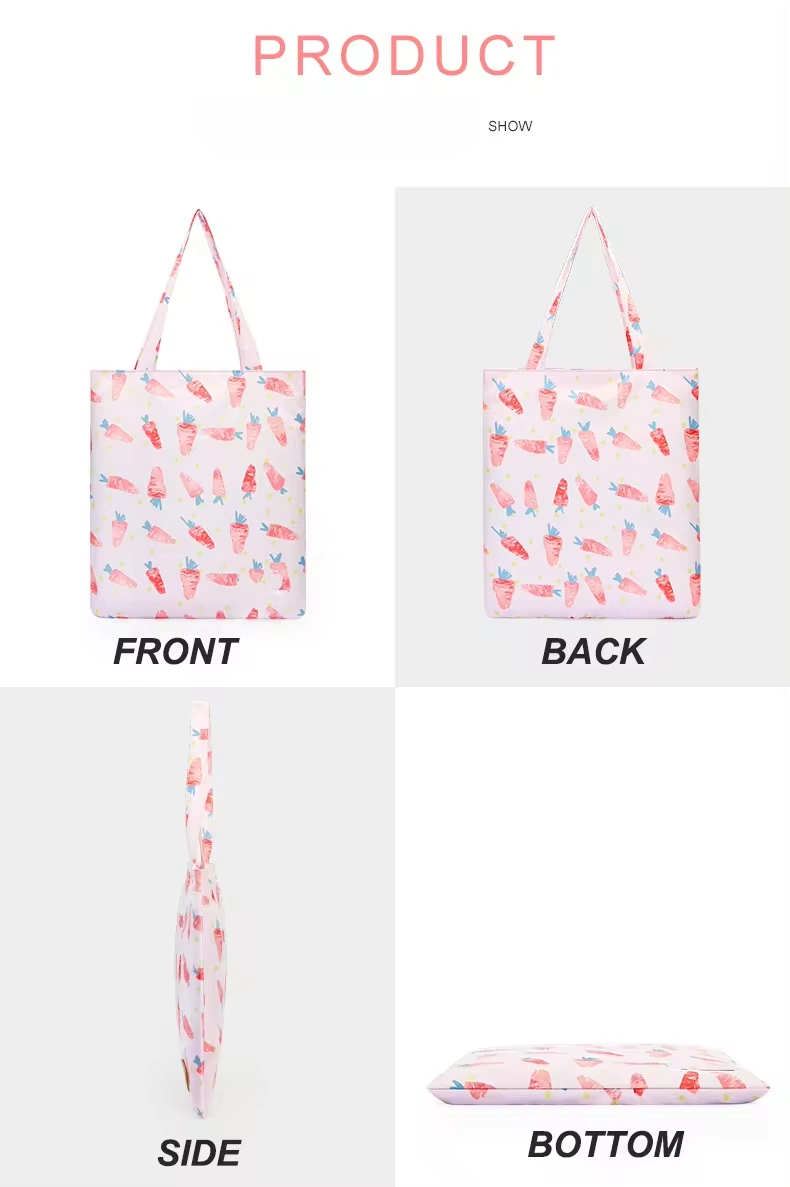 Bulk Promotional Waterproof Fashion Style Mini Pink Canvas Tote Bag