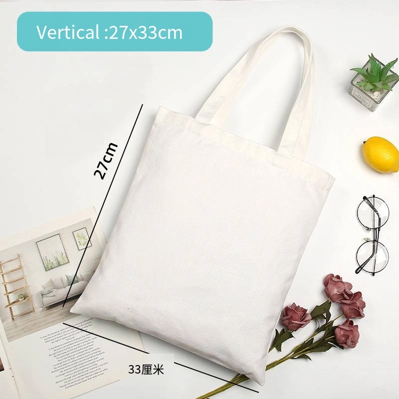 Canvas Bag Customization Logo Cotton Bag Customization Portable Shopping Bag Environmentally Friendly Blank DIY Drawing