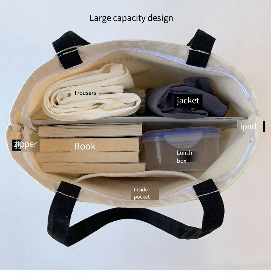 Canvas Bag Female Students Class Backpack Cloth Bag