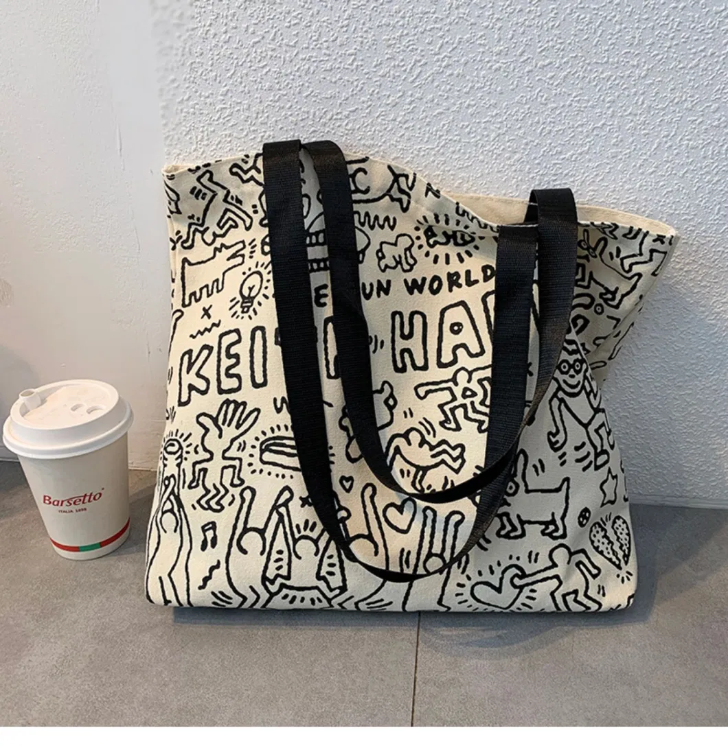 Canvas Bag Female Students Class Backpack Cloth Bag