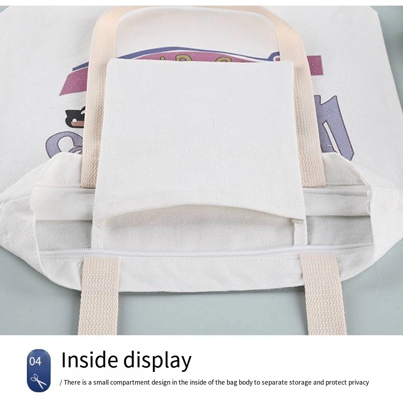 Canvas Bag Printed Logo Pattern Hand Shopping Bag Students Cotton Gift Backpack