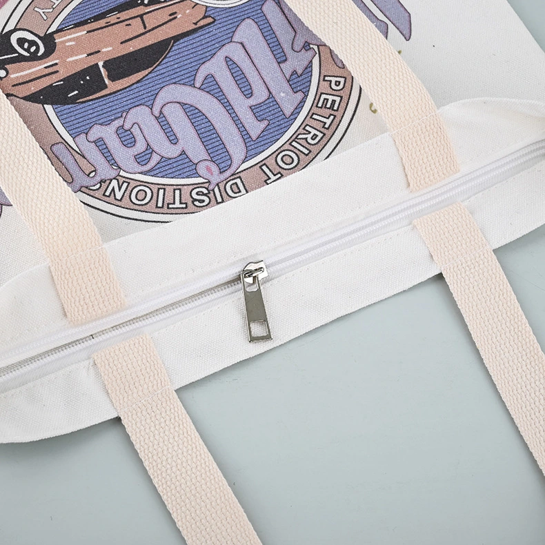 Canvas Bag Printed Logo Pattern Hand Shopping Bag Students Cotton Gift Backpack