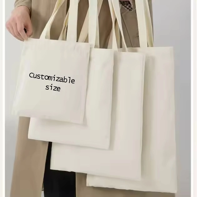 Canvas Tote Bag Large Reusable Canvas Cotton Shopping Bag with Logo