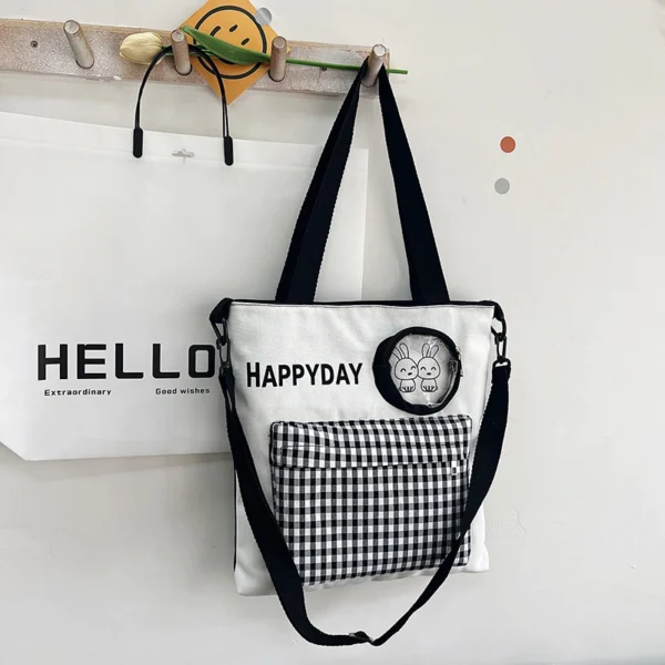 Capacity Tote Bag Women′s New Simple Commuting Shoulder Bag Women′s Casual Crossbody Bag - Image 6