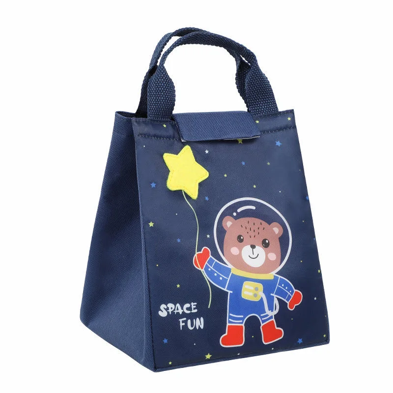 Cartoon Lunch Bag Portable Insulated Thermal Lunch Bag Kids Picnic Supplies Bags