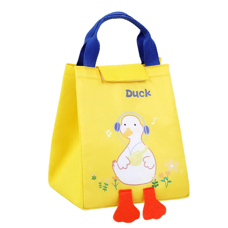 Cartoon Lunch Bag Portable Insulated Thermal Lunch Bag Kids Picnic Supplies Bags