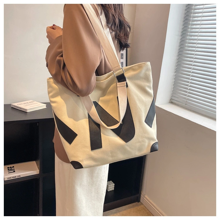 Casual Canvas Bag Female Class Student Shoulder Tote Bag