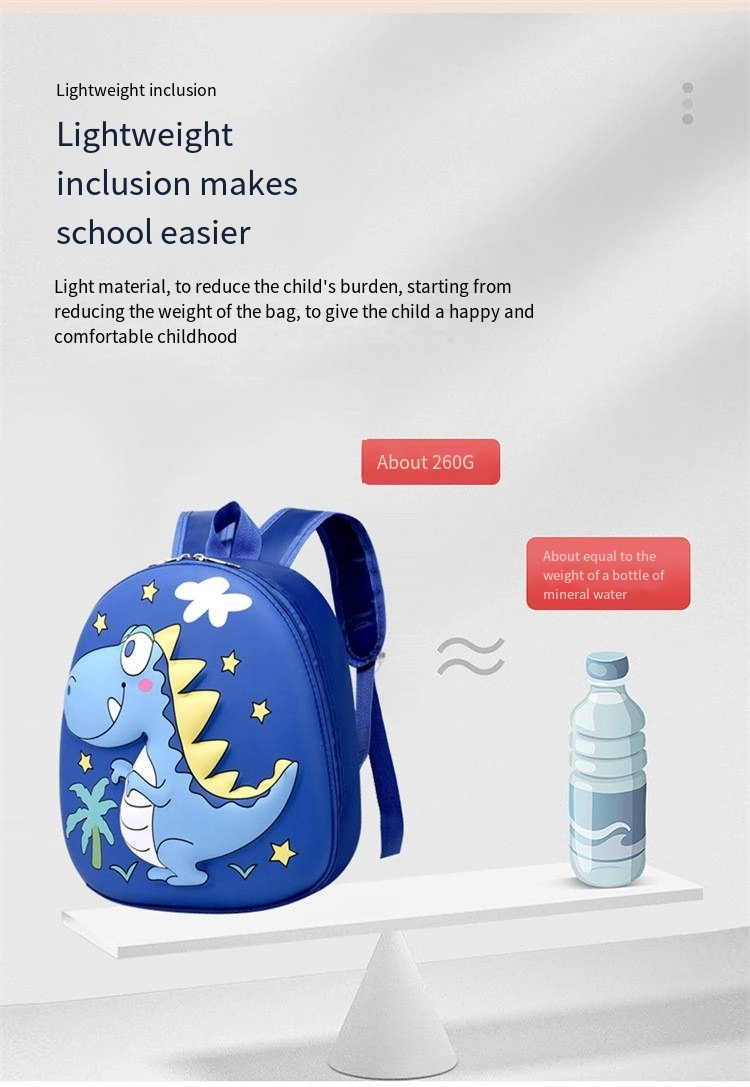 Children&prime;s Schoolbag Three-Dimensional Cartoon Eggshell Backpack