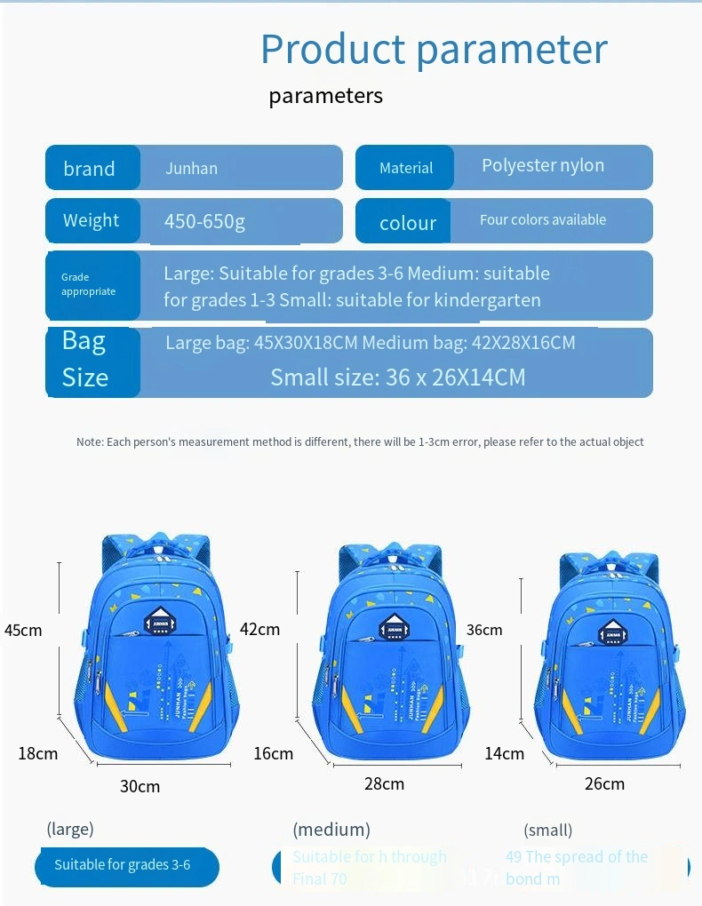 Children&prime;s Schoolbags Elementary School Boys and Girls Backpack Lightweight Load Reduction Wholesale