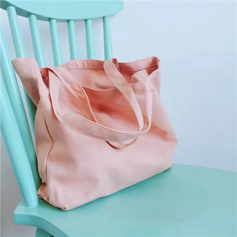 Colorful Large Capacity Girl Shoulder Hand Bucket Bag Women Canvas Bag