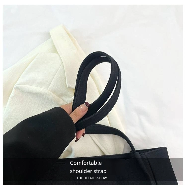 Commuter Bag Casual Large Capacity Tote Bag Canvas Hand Bill Shoulder Bag