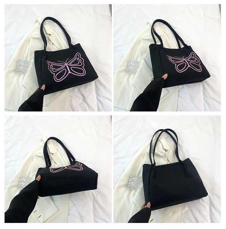Commuter Bag Casual Large Capacity Tote Bag Canvas Hand Bill Shoulder Bag