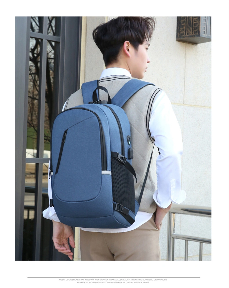 Computer Backpack Men&prime;s Business Bag Anti-Theft USB Charging Backpack