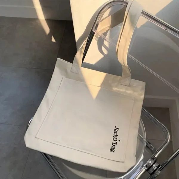 Cotton Beach Custom Tote Daily Bag for Woman Customized Bags - Image 4