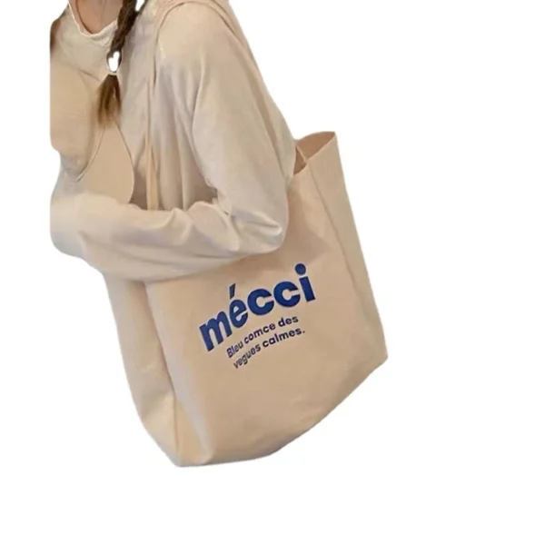 Cotton Canvas Bag Women Lazy Sail Cloth Bag Single Shoulder Fashion Bag - Image 6