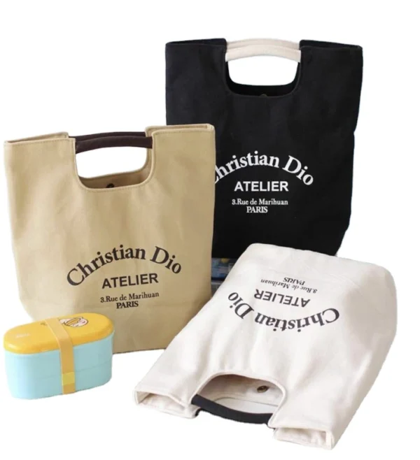 Cotton Canvas Bags Reusable Shopping Bags Handbags - Image 6