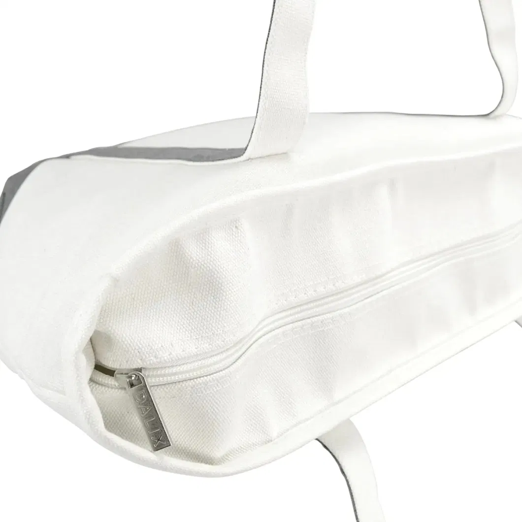 Cotton Canvas Shopping Tote Bag with Zipper Canvas Zipper Tote Bag Women