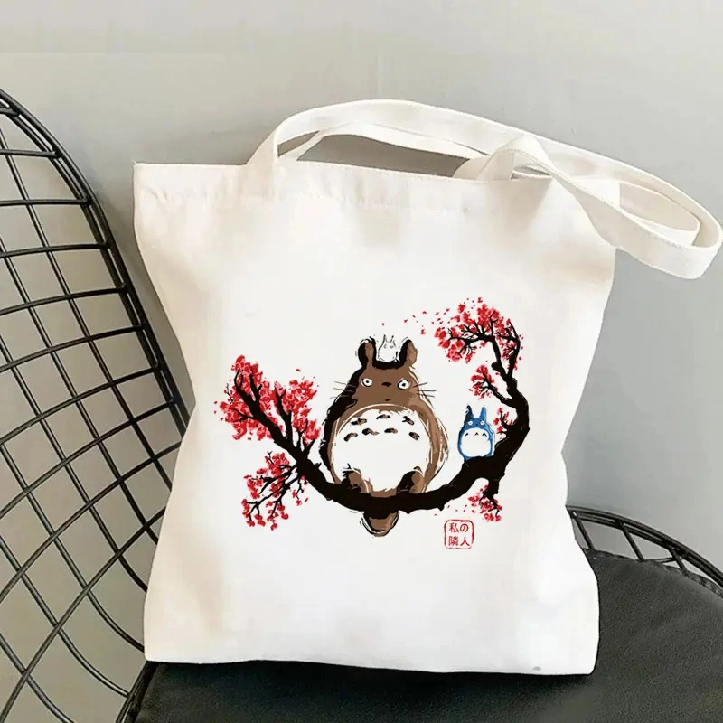 Cotton Custom Canvas Shopping Tote Printing Carrying Bag Eco Reusable Bag