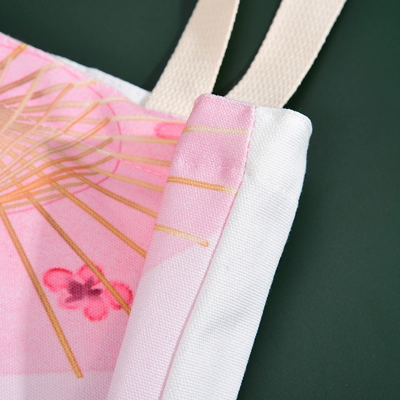 Cotton Shopping Bag Printing Logo Fashionable and Cute Cartoon Canvas Bag Customized