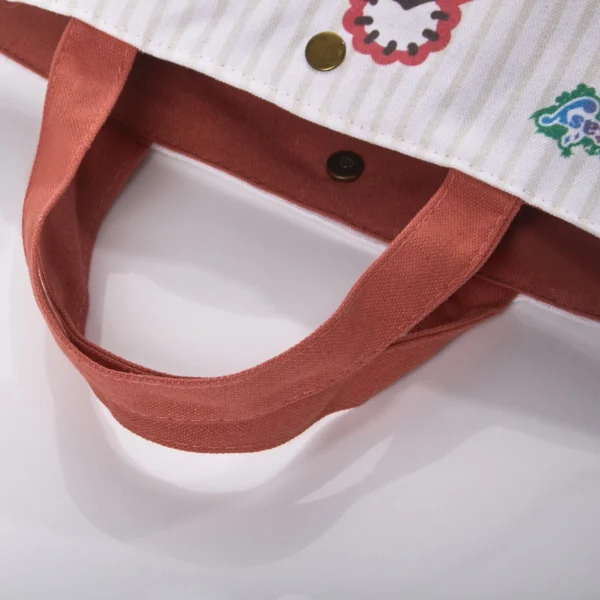Creative Advertising Cotton Bag Color Printing Logo Portable Shopping Cotton Bag - Image 3