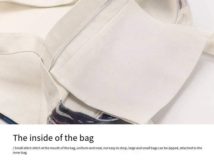 Creative Printed Canvas Bag Customized Shopping Handbag