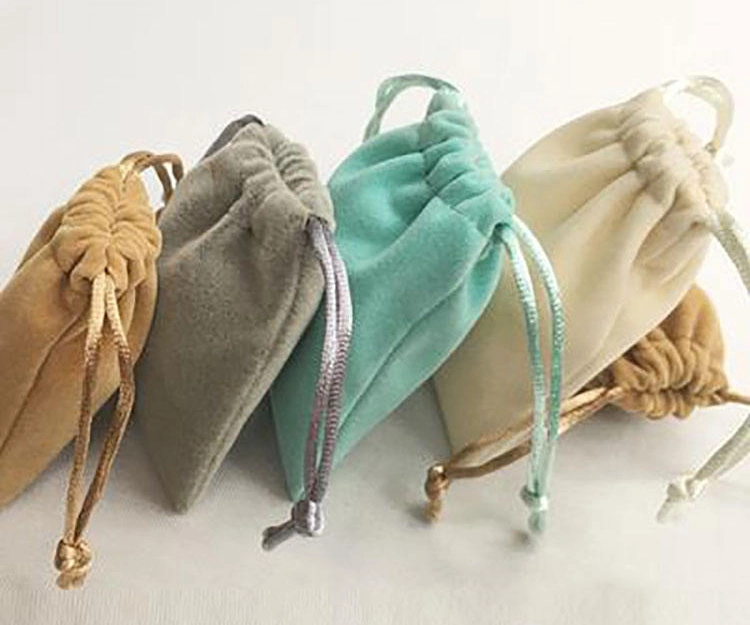 Custom Bag Drawstring Pouches Gift Packaging Cosmetic Jewelry Packaging Bags