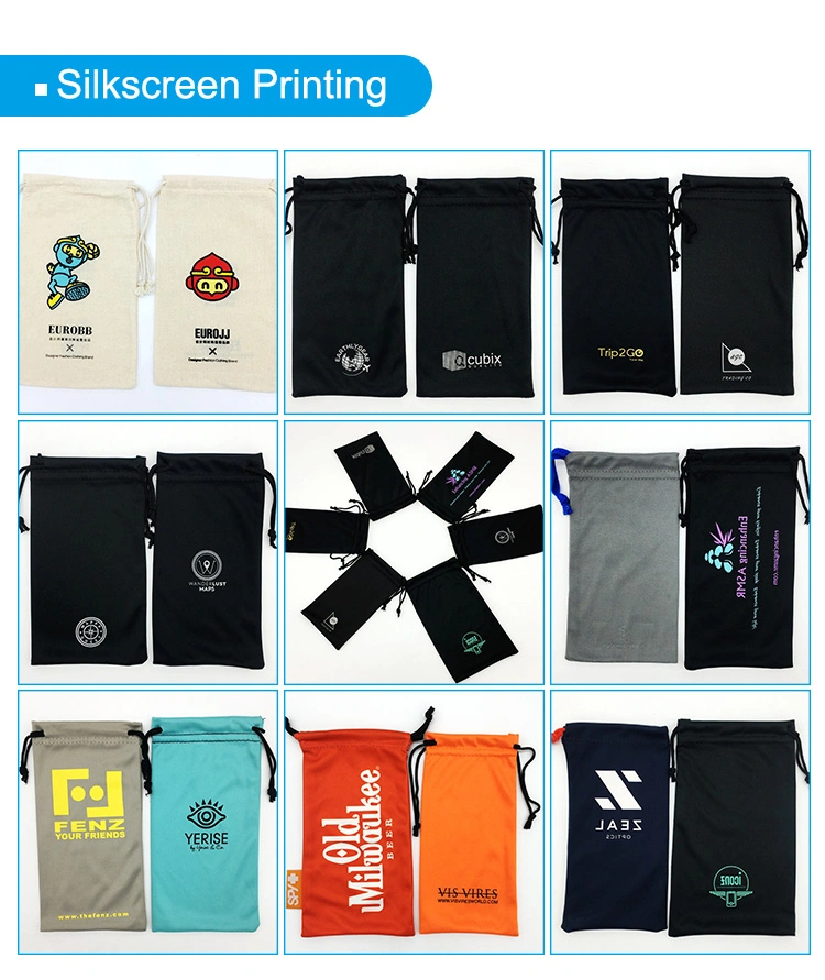 Custom Bag Drawstring Pouches Gift Packaging Cosmetic Jewelry Packaging Bags