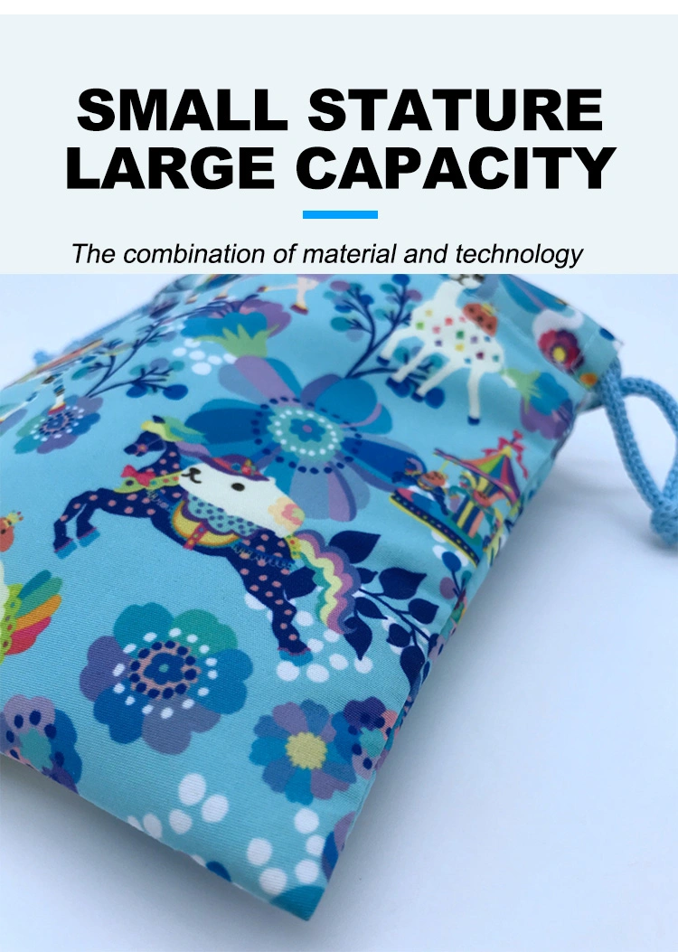 Custom Bag Drawstring Pouches Gift Packaging Cosmetic Jewelry Packaging Bags