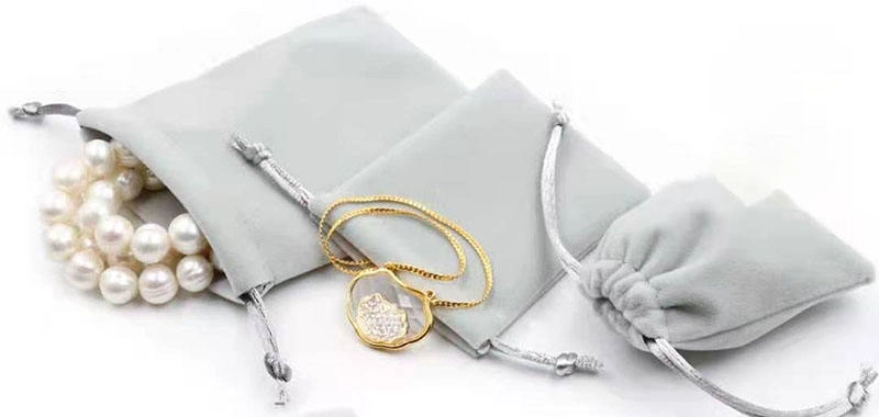 Custom Bag Drawstring Pouches Gift Packaging Cosmetic Jewelry Packaging Bags