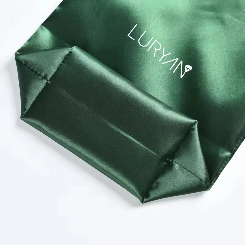 Custom Bags Wholesale Satin Pouch Bag Storage Packaging Dust Satin Drawstring Bag