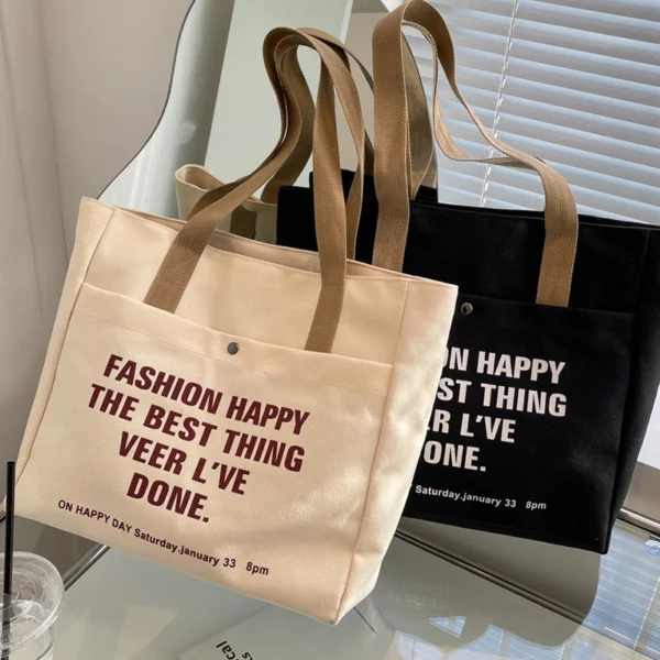 Custom Canvas Bag Tote Bag All-in-One Bag Large Capacity Conference Bag Tote Bag Canvas Bag