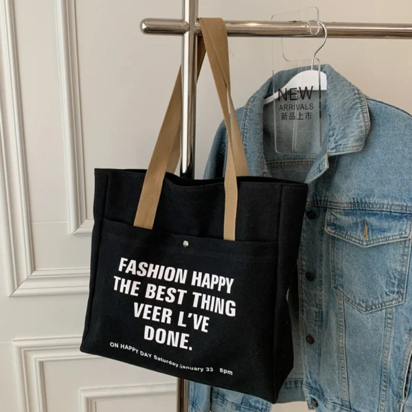 Custom Canvas Bag Tote Bag All-in-One Bag Large Capacity Conference Bag Tote Bag Canvas Bag - Image 5