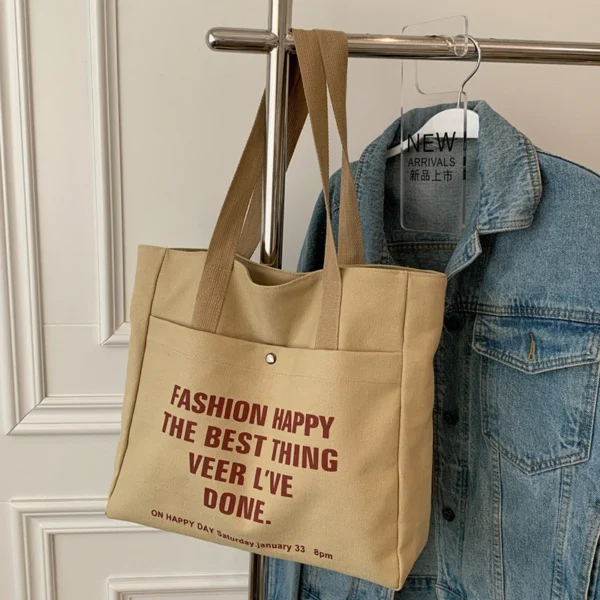 Custom Canvas Bag Tote Bag All-in-One Bag Large Capacity Conference Bag Tote Bag Canvas Bag - Image 6