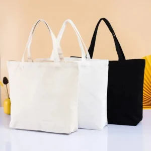 Alternative view of Custom Canvas Tote Bag for Shopping Promotions Factory Price Custom Logo Size Cotton Shopping Bag