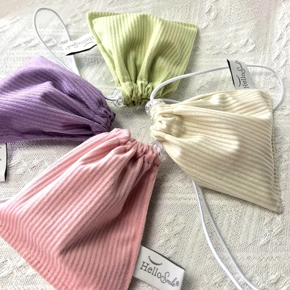 Custom Corduroy Cotton Drawstring Pouch Canvas Satin Velvet Gift Jewelry Packaging Bags