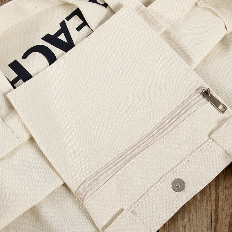 Custom Hand-Held Canvas Bag Gift Cotton Pack Magnetic Buckle Shopping Canvas Bag