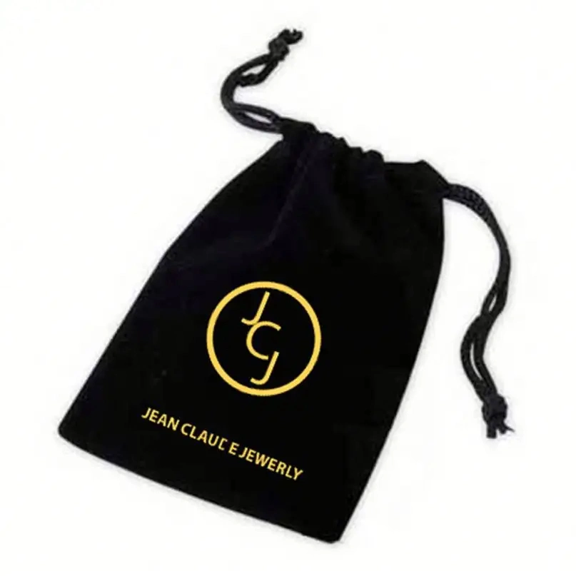 Custom Jewelry Drawstring Pouch Packing Bag with Logo Jewelry Bag