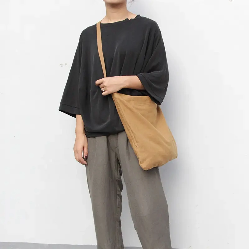 Custom Logo Blank Plain Women&prime;s Cotton Canvas Shopping Tote Bag
