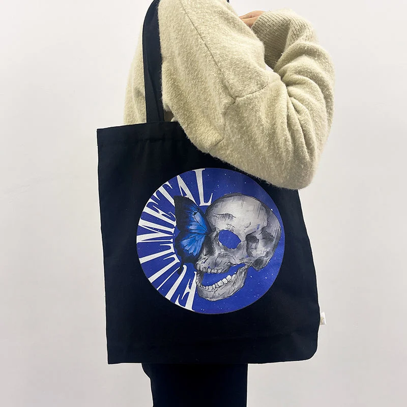 Custom Logo Size Printed Eco Friendly Recycled Reusable Plain Bulk Polyester Cotton Canvas Tote Bag