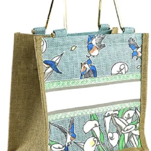 Alternative view of Custom Pattern Jute Burlap Eco Friendly Shopper Bags Designer Handbags