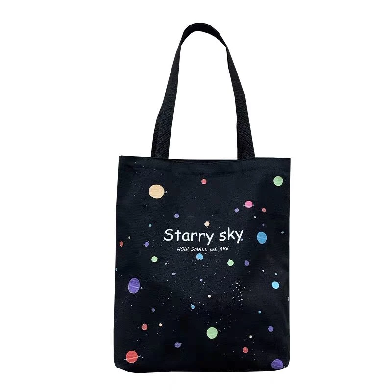 Custom Printed Eco Recycled Blank Shopping Bag Plain Canvas Tote Bag with Logo