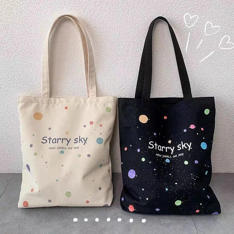 Custom Printed Eco Recycled Blank Shopping Bag Plain Canvas Tote Bag with Logo