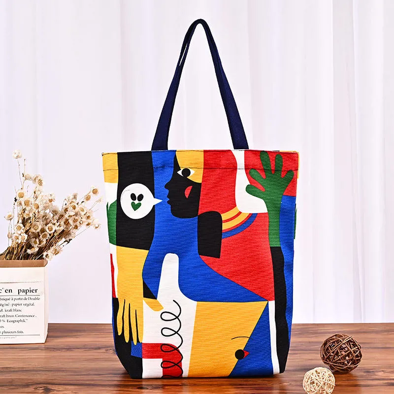 Custom Printed Eco Tote Bags Shopping Bag Plain Organic Cotton Canvas Tote Bag with Logo