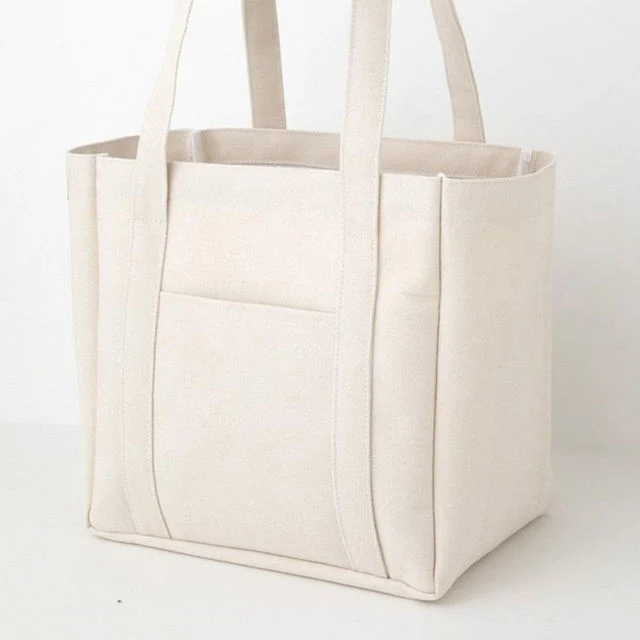 Custom Printed Logo Blank Bag Plain Cotton Canvas Shopping Tote Bag