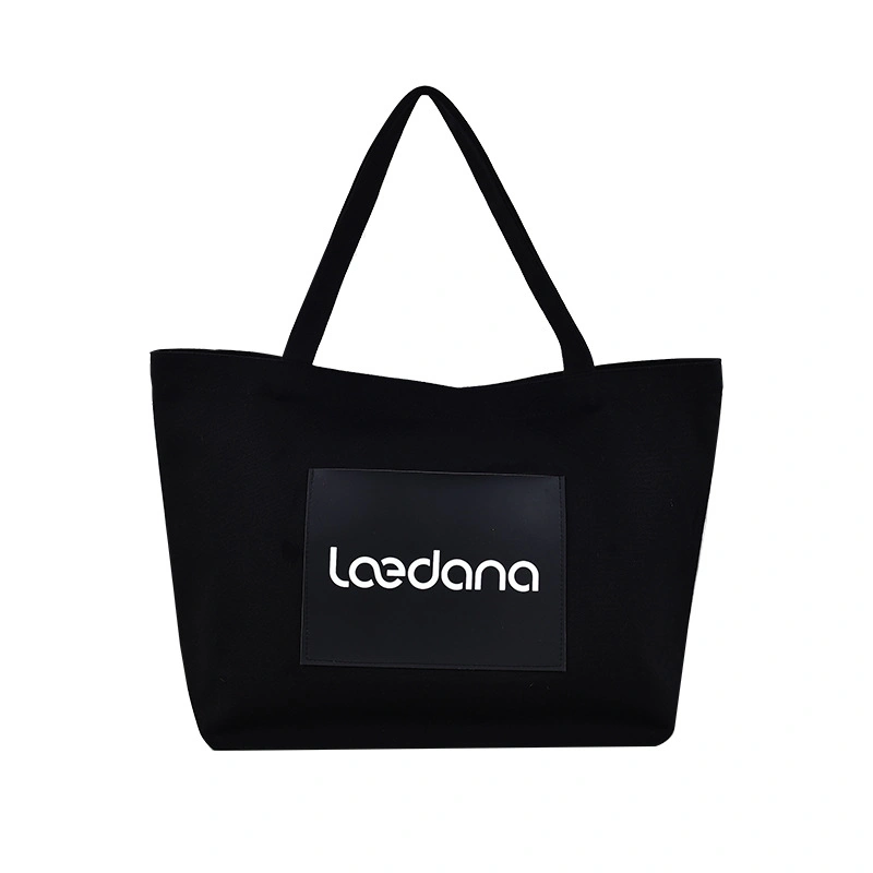Customized Artistic Letter Large Capacity Single Shoulder Canvas Bag for Students to Carry Books During Class