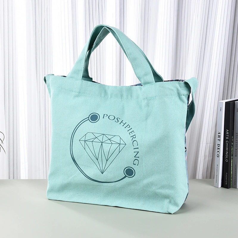 Customized Canvas Bag with Logo Large Capacity Single Shoulder Cotton Advertising Bag